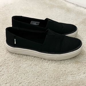 Toms Black Parker Slip On Sneakers 7